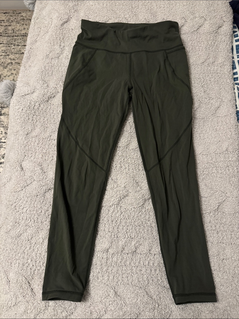 Sweaty Betty Olive Green High-Waist Active Leggings